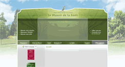 Desktop Screenshot of manoirdelaforet.fr